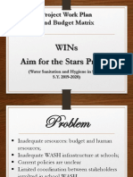 Project Work Plan and Budget Matrix: Wins Aim For The Stars Project