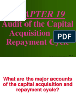 Audit of capital acquisition