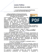 Desenvolvimento planificado da economia socialista