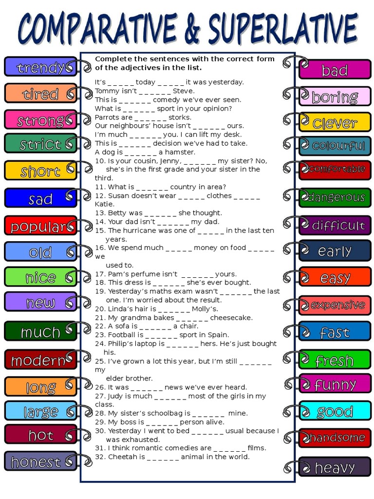 Comparativ & Superlative PDF