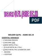 Welderqualification- ASME Sec IX