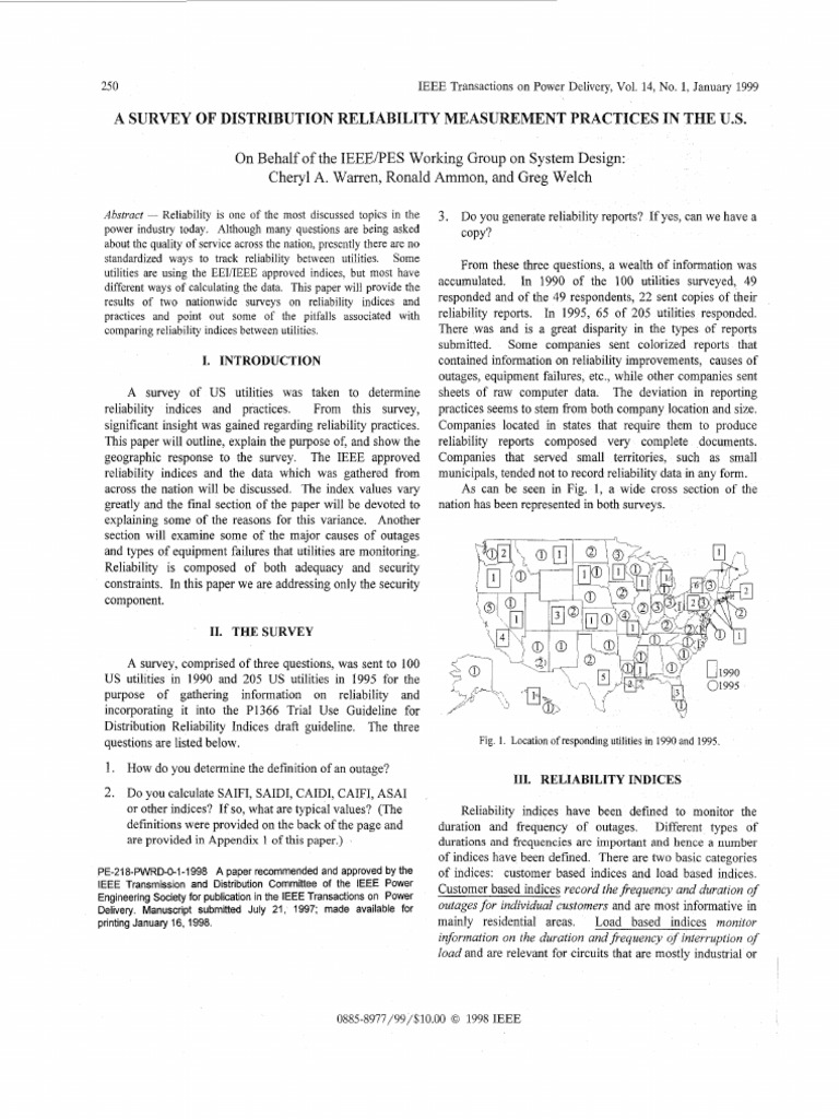 US Utility Reliability Survey Insights | PDF | Reliability Engineering ...