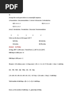 Sawal Analyticaql Ability