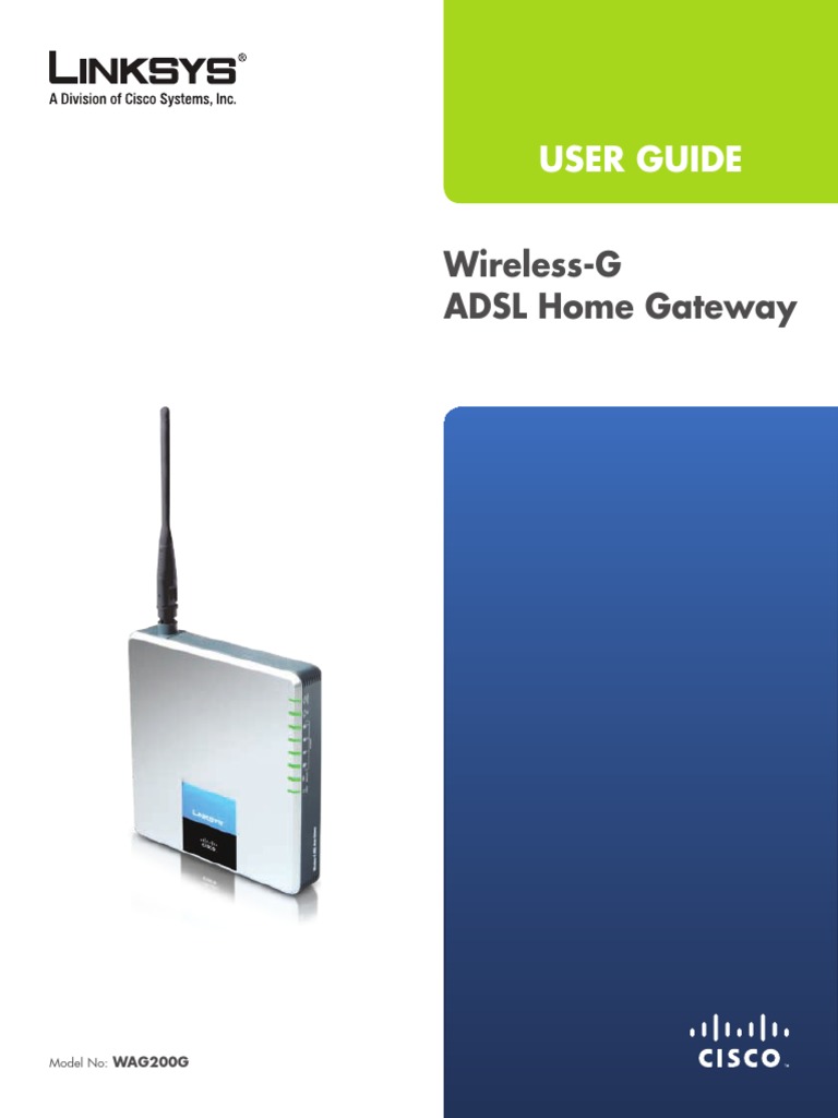 User Guide: Wireless-G ADSL Home Gateway | PDF | Ip Address | Computer ...