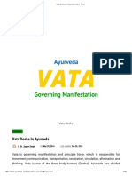 Vata Dosha in Ayurveda - Ayur Times PDF
