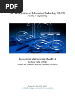 MA1311 Lecture Notes and Tutorials 2016 PDF