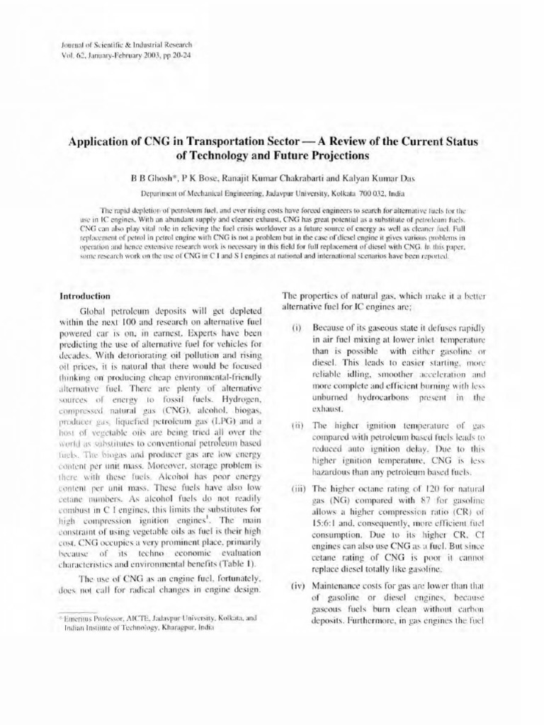 Jsir 62 (1-2) 20-24 PDF | PDF | Gasoline | Fuels