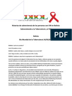 Historias de Sobrevivencia de Las Personas Con VIH en Bolivia TB VIH