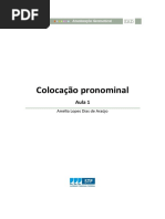 Apostila Atualização Gramatical - Colocação Pronominal