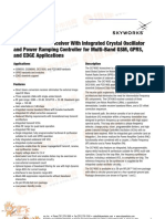 CX74063: RF Transceiver With Integrated Crystal Oscillator and Power Ramping Controller For Multi-Band GSM, GPRS, and EDGE Applications