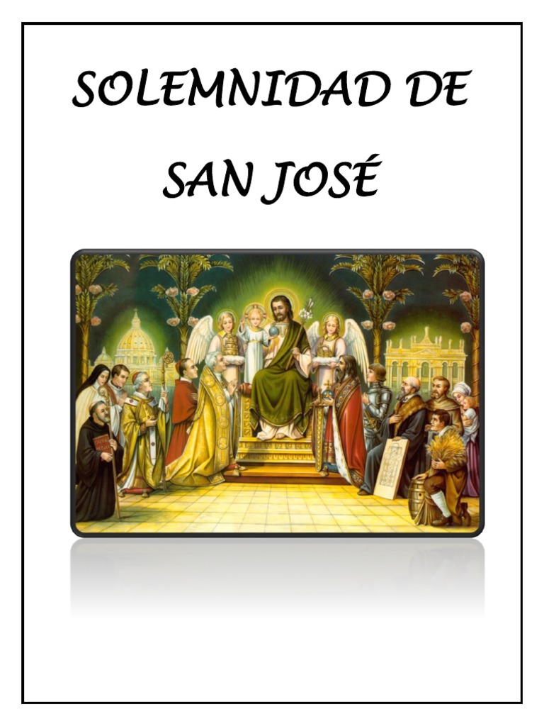 Solemnidad de San José | PDF | Misa (liturgia) | Santo