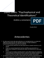 Lewis - Psychophysical and Theoretical Identifications