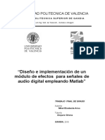 Diseño e Implementación de Un Módulo de Efectos para Señales de Audio Digital Con Matlab PDF