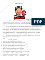 Contoh Soal Bahasa Madura 2016