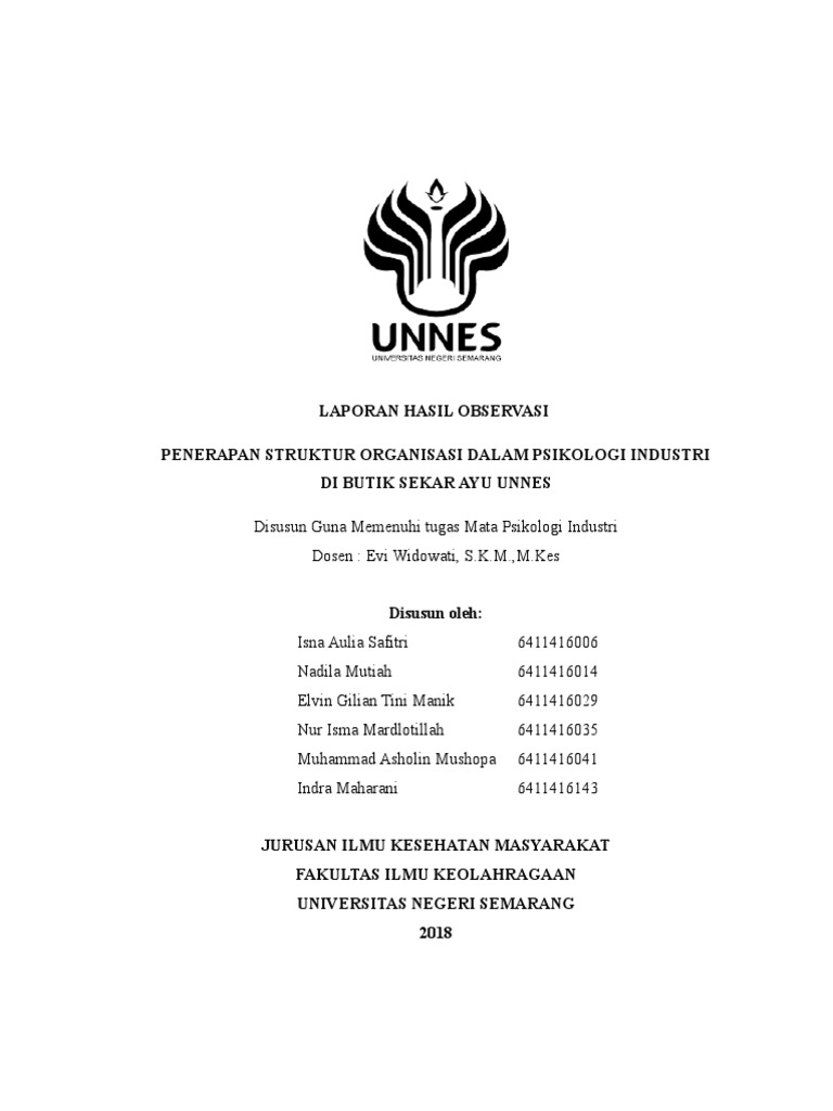 Laporan Psikologi Industri Kel 6 Docx