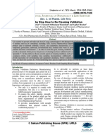 Cleaning Validation Article Step by Step PDF