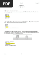 Chem 1212 Exam Key