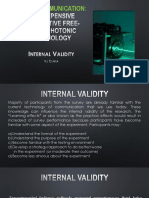 CHAP 3 Internal Validity