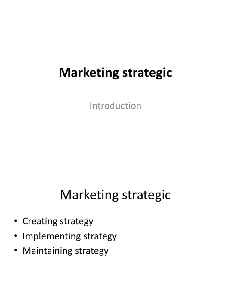 Effective Marketing Strategy Essentials | PDF