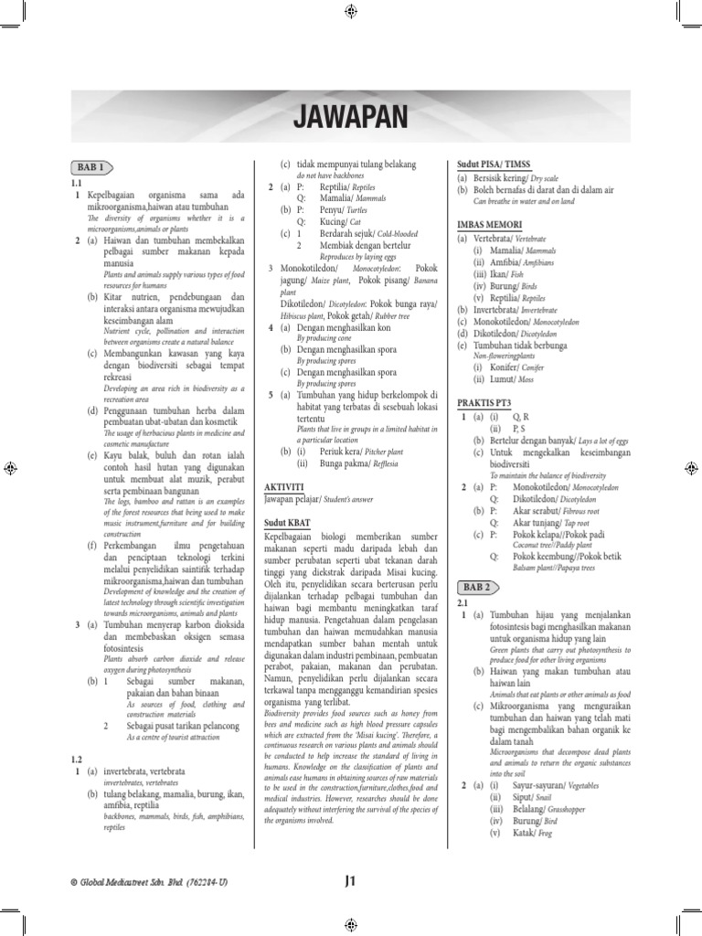 Impak A Sains Tingkatan 2 Jawapan Pdf