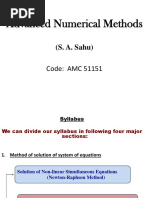 Advance Numerical Method