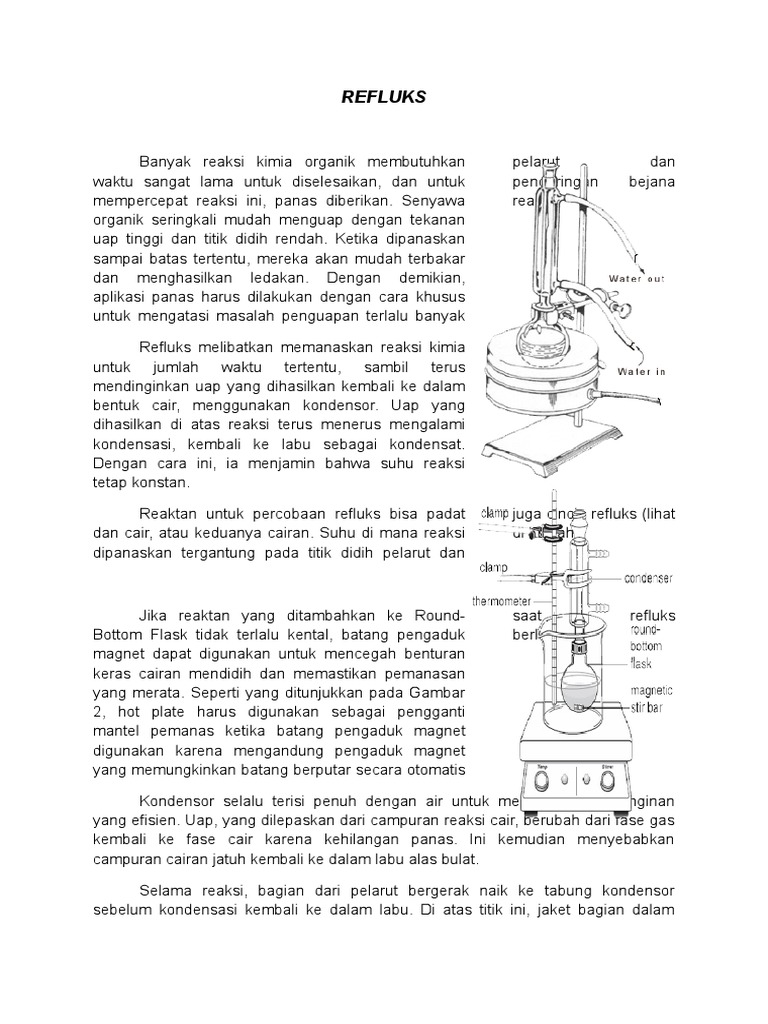 Prinsip dan Metode Refluks Kimia | PDF