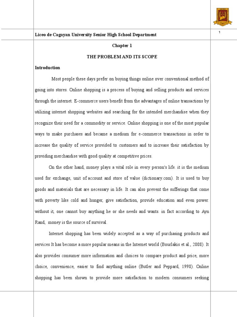 online shopping research paper pdf