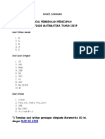 Kunci Jawaban Soal Olimpiade Matematika SD Level Mudah PDF