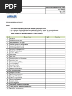 Iso Checklist