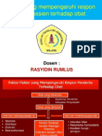 Faktor Yang Mempengaruhi Respon Penderita Terhadap Obat