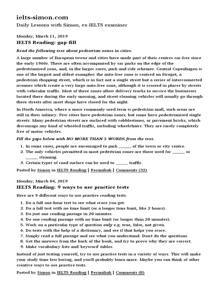 IELTS Reading | PDF | Nature