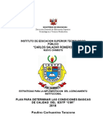 Plan de Trabajo de CBC 2018 - Licenciamiento