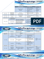 Time Activity Assigned Officer Remarks/Duties Materials Needed