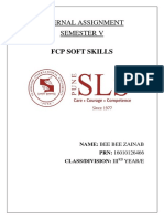 Internal Assignment Semester V: FCP Soft Skills