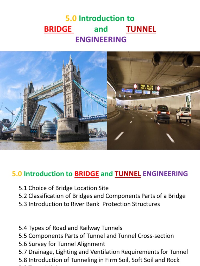 Introduction to Bridge and Tunnel Engineering | PDF | Bridge | Deep ...