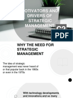 Motivators and Drivers of Strategic Management: Jishpesos