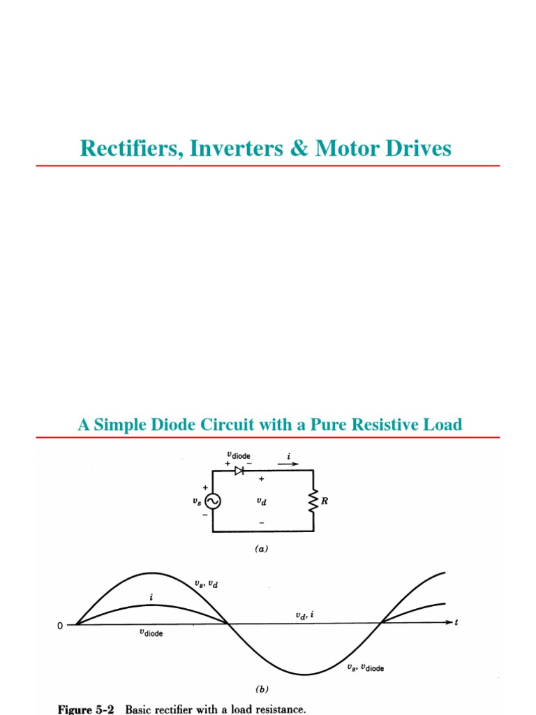 104524521 Rectifiers Inverters Motors Drives Ppt Rectifier Power