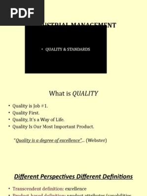 Quality Control