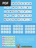 Hiragana Cheat Sheet PDF