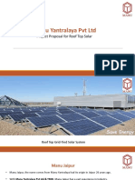 Manu Yantralaya PVT LTD: Project Proposal For Roof Top Solar