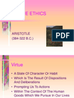 Virtue Ethics: Aristotle (384-322 B.C.)