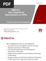 14 Training Course RAN18.1 User Experience Improvement On APPs V1.4