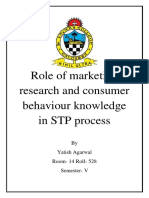 Role of Marketing Research and Consumer Behaviour Knowledge in STP Process