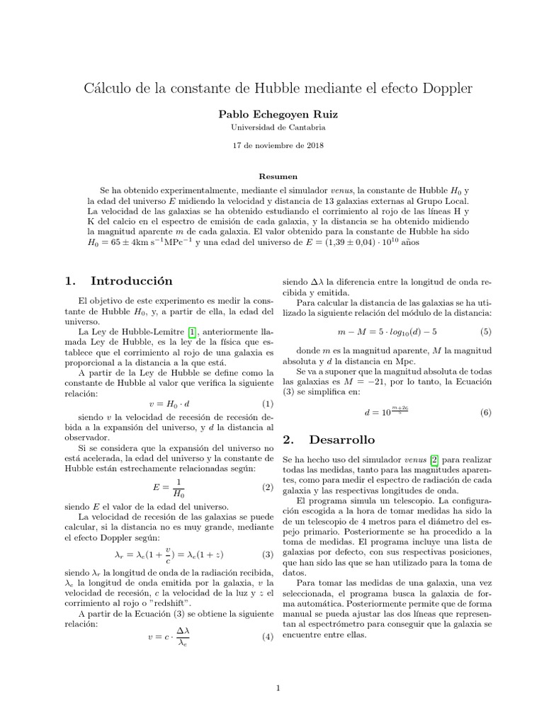 Diffraction Grating PDF | PDF | Redshift | Universo