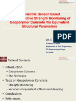 Piezoelectric Sensor-Based Nondestructive Strength Monitoring of Geopolymer Concrete