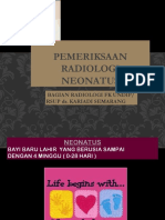 Pemeriksaan Radiologi Neonatus