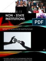 Non - State Institutions