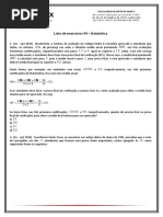 Lista 4 - Estatistica