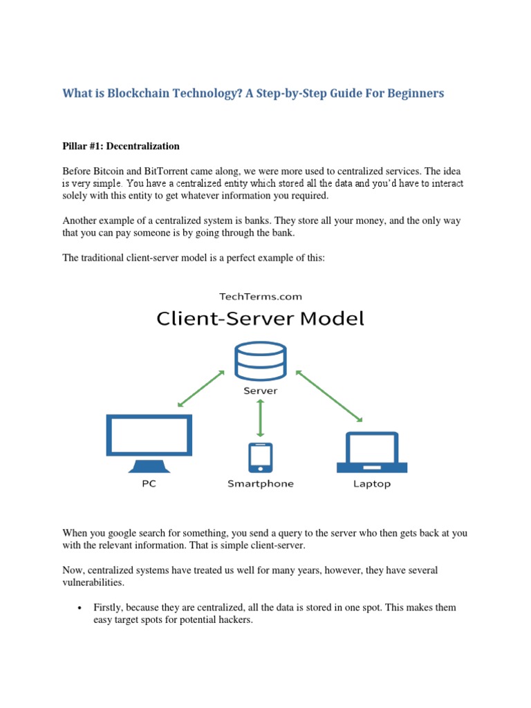 What Is Blockchain Technology? A Step-by-Step Guide For Beginners | PDF ...