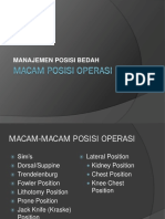 Macam Posisi Operasi